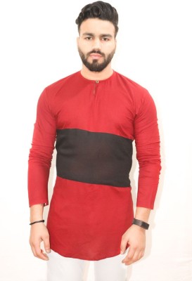 kiaz fashion Men Colorblock Straight Kurta(Multicolor)