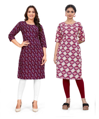 SUMITA SAREE Women Printed A-line Kurta(Multicolor)