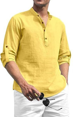 Vimal Star Men Solid Straight Kurta(Blue)