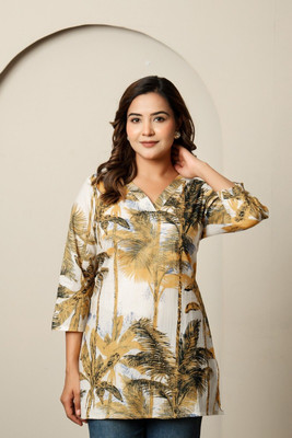 El Cielo Women Printed Straight Kurta(Multicolor)