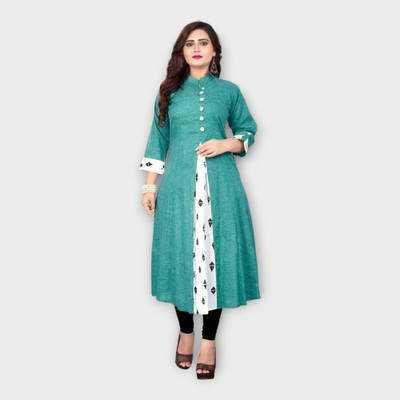 Texpa Creation Women Solid A-line Kurta(Light Blue)