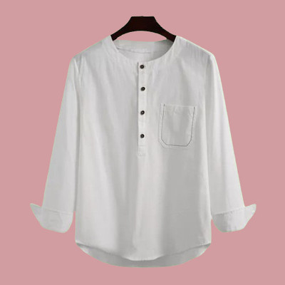 ZAKOD Men Solid Straight Kurta(White)