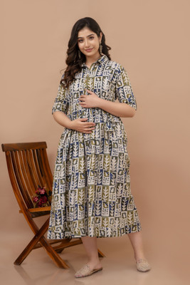 NAHIKO Women Printed Anarkali Kurta(Multicolor)