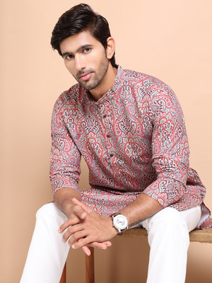 Jompers Men Printed Straight Kurta(Multicolor)