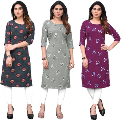 KETAKI FASHION Women Printed Straight Kurta(Multicolor)