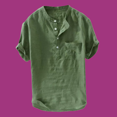 ZAKOD Men Solid Straight Kurta(Green)