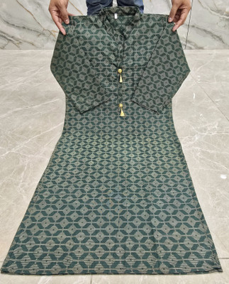 AOSLY Women Printed A-line Kurta(Dark Green)