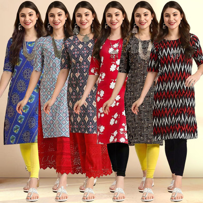 EthnicBasket Women Printed A-line Kurta(Multicolor)
