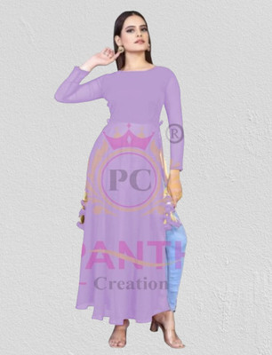 Panth Creation Women Solid A-line Kurta(Multicolor)