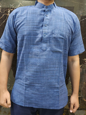 LineaWear Men Embroidered Straight Kurta(Maroon)