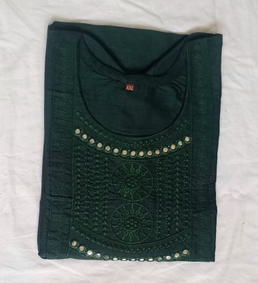 YAPRI Women Embroidered A-line Kurta(Green)