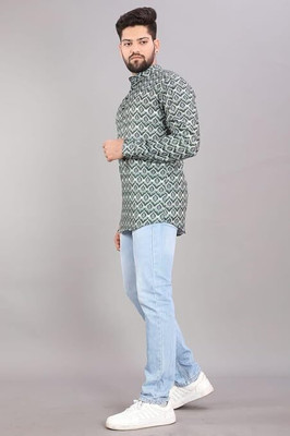 JENJEE Men Printed A-line Kurta(Multicolor)