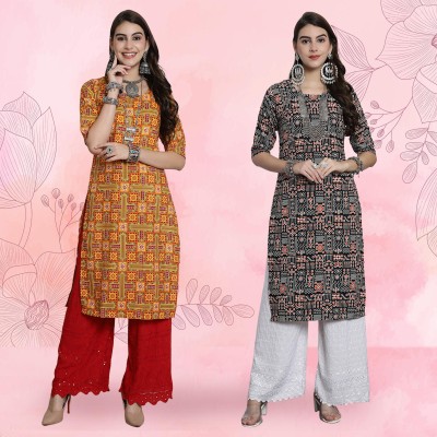 EthnicBasket Women Printed A-line Kurta(Multicolor)