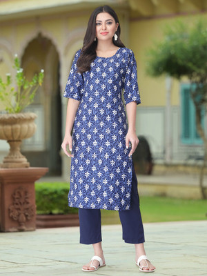 Moda Rapido Women Printed A-line Kurta(Multicolor)