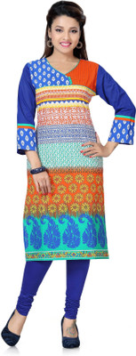 Anmi Printed Women Straight Kurta(Multicolor)