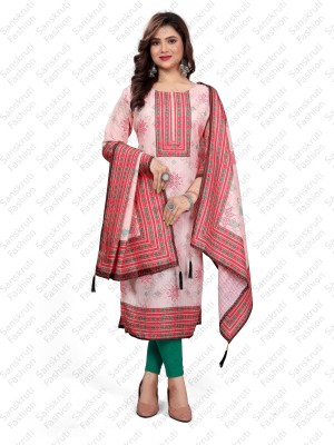 Sanskruti Fashion Women Printed Straight Kurta(Pink, White, Green)