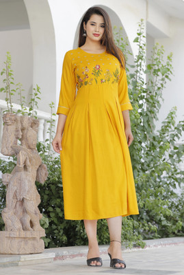Mehsoos Fashion Women Embroidered Anarkali Kurta(Multicolor)