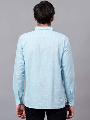 FireFish Men Solid A-line Kurta(Light Blue)