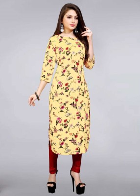 Shree Sarvottam Fashion Women Printed Straight Kurta(Multicolor)