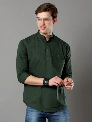 Eleni Trendz Men Printed Straight Kurta(Multicolor)