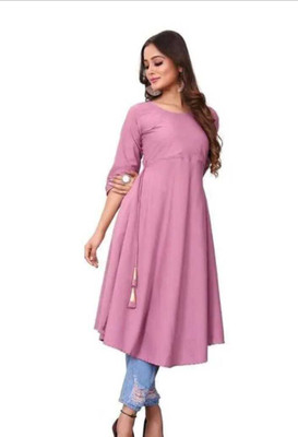 Panth Creation Women Solid A-line Kurta(Multicolor)