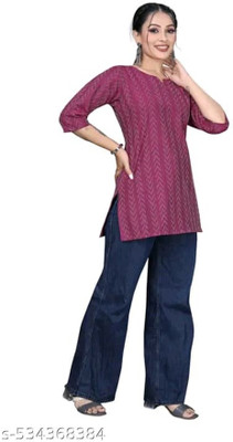 RANGRASIYA FASHION Casual Striped Women Red Top