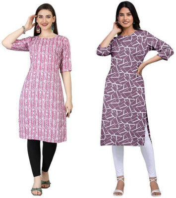 MIROSELLY CREATION Women Printed A-line Kurta(Multicolor)
