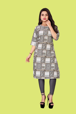 Tulsii Fab Women Printed Anarkali Kurta(Multicolor)