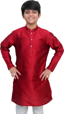 izaan Boys Solid Ethnic Dress Kurta(Multicolor)