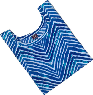 RD Collection Women Printed Straight Kurta(Blue)