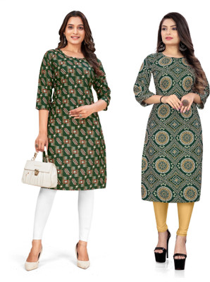 SUMITA SAREE Women Printed A-line Kurta(Multicolor)