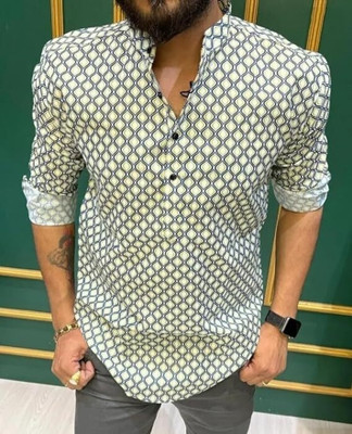 JENJEE Men Printed A-line Kurta(Multicolor)