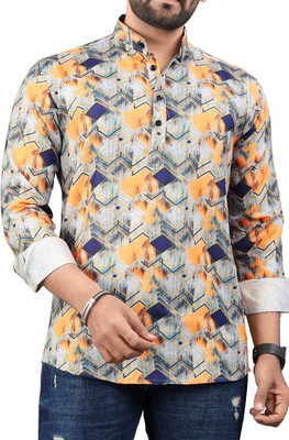 Sedum Sestri Men Printed Straight Kurta(Multicolor)