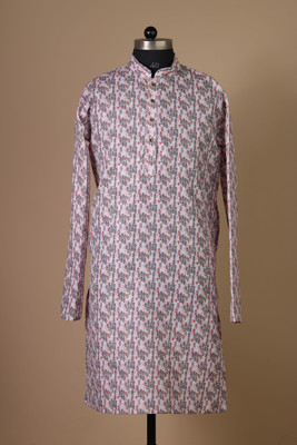 FOXDX Men Printed A-line Kurta(Multicolor)