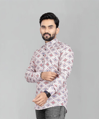 Varidashi Men Printed Straight Kurta(Multicolor)