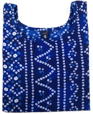 KNG TEXTILE Women Printed Straight Kurta(Blue)
