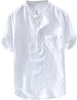 Super Westonn Men Self Design Straight Kurta(White)
