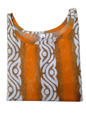 Alpha Fashion Women Printed Straight Kurta(Yellow)