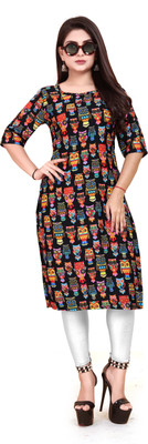 ANITA LYCRA Women Printed A-line Kurta(Multicolor)
