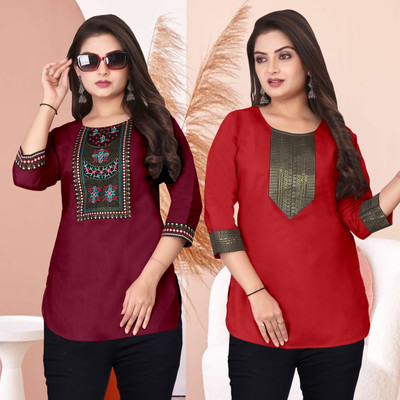 FSR Women Printed A-line Kurta(Multicolor)