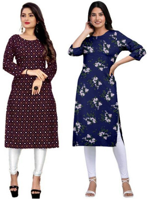 MIROSELLY CREATION Women Printed A-line Kurta(Multicolor)