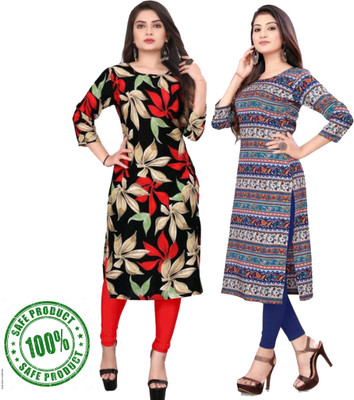 MIROSELLY CREATION Women Printed A-line Kurta(Multicolor)