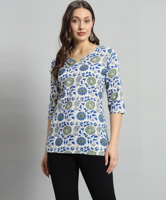 Mialo fashion Women Printed Straight Kurta(Multicolor)