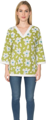 HouseOfCommon Women Printed A-line Kurta(Green)