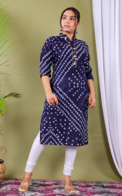 PARTH FASHIONS Women Self Design A-line Kurta(Blue)