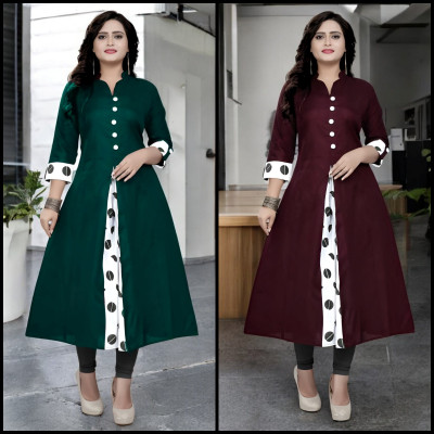 Suhani Fashion Women Solid A-line Kurta(Multicolor)