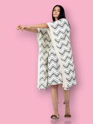 Wawlooks Geometric Print Rayon Women Kaftan