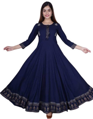 Chejara Anarkali Gown(Blue)