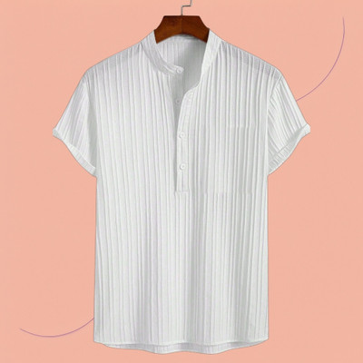 ANITA FASHION Men Self Design Straight Kurta(White)
