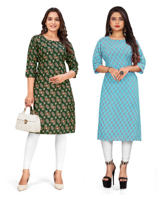 SUMITA SAREE Women Printed A-line Kurta(Multicolor)